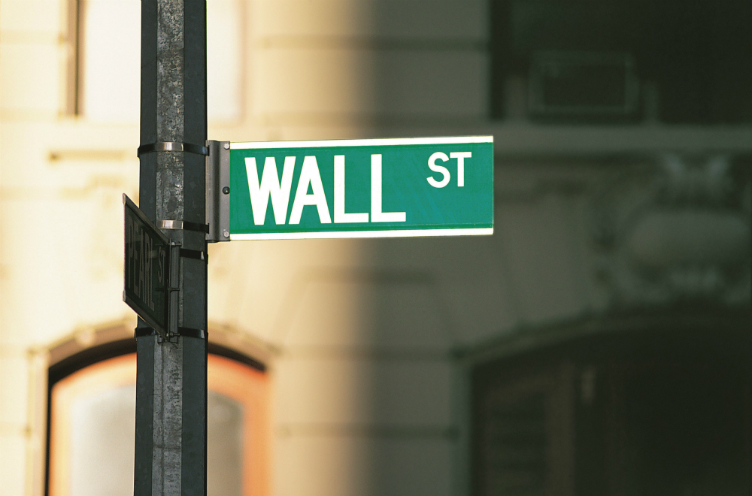Street sign "Wall Street"